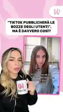 A woman discusses a viral TikTok trend about privacy concerns, specifically whether the app will publish users' 'boobs.' She explains the topic while holding a branded mug, with a viewer's question displayed on screen. by @webboh.it with Original Sound by Snapchatter