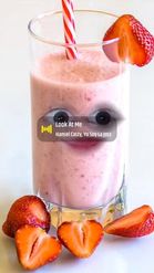 Preview for a Spotlight video that uses the berry milkshake Lens