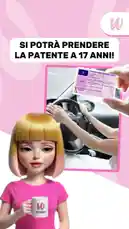 Un'animazione di una ragazza con tazza Webboh presenta un'importante novità sulle regole della patente italiana. Il testo 'SI POTRÀ PRENDERE LA PATENTE A 17 ANNI!' è evidenziato mentre si mostra l'interno di un'auto e una mano che tiene il documento della patente. Questa informazione chiave è progettata per catturare immediatamente l'attenzione degli utenti su piattaforme come TikTok o Instagram Reels. by @webboh.it with Original Sound by webboh.it