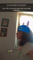 Preview for a Spotlight video that uses the stitch hat Lens
