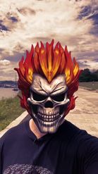 Preview for a Spotlight video that uses the ghost rider Lens