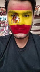 Preview for a Spotlight video that uses the spain flag Lens