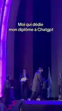 Witness a graduate's triumphant moment as they receive their diploma on stage. The celebration culminates in a joyful cap toss, capturing the essence of achievement and excitement. by @prmecc with Original Sound by prmecc