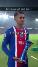 This highlights reel captures a thrilling moment from a Ligue 1 football match in Paris. The player, wearing the iconic blue and red striped jersey of Paris Saint-Germain, showcases his skill with a dynamic solo run down the flank before delivering a precise cross into the penalty area. The sequence culminates in a powerful goal, demonstrating the high-octane action and excitement characteristic of top-tier French football. by @ligue1 with Original Sound by ligue1