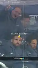 In a candid moment from a Paris Saint-Germain game, striker Lionel Messi shares a light-hearted interaction with his teammate, Matvei Safonov, on the bench. The playful exchange, captured during a break in the action, highlights the team's camaraderie and relaxed atmosphere. by @ligue1 with Original Sound by Contains: Scatman (Ski-Ba-Bop-Ba-Dop-Bop) (Basic Radio) - Scatman John