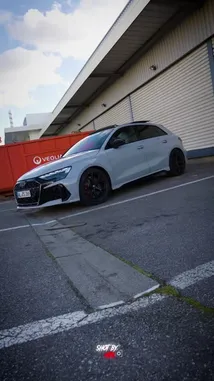 Experience the power and precision of the Audi RS3 LMS through dynamic driving sequences and stunning cinematic shots. This video from EA Location 31 showcases the car's performance on various roads, including scenic park paths and urban streets. From close-ups of the aggressive front grille and sleek rear design to interior views highlighting the modern dashboard and sporty seats, the video captures every detail of this high-performance vehicle. See the Audi RS3 LMS in motion, demonstrating its agility and speed. by @ealocation with Original Sound by ealocation
