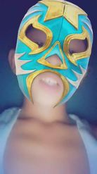 Preview for a Spotlight video that uses the Wrestling Mask Lens