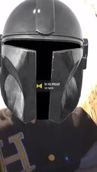 Preview for a Spotlight video that uses the Mandalorian Helmet Lens
