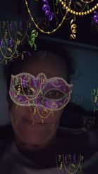 Preview for a Spotlight video that uses the MARDI GRAS MASKS Lens