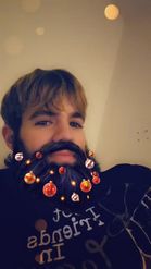 Preview for a Spotlight video that uses the Christmas Beard Lens