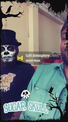 Preview for a Spotlight video that uses the sugar skull mask Lens