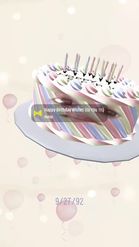 Preview for a Spotlight video that uses the Birthday Cake Lens