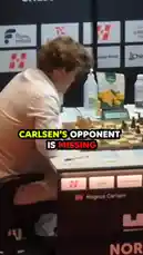 In a surprising turn of events at the Norway Chess tournament, Magnus Carlsen's opponent fails to show up for their game. The video captures the empty chair across from Carlsen, his puzzled reaction, and the eventual arrival of the player who had been missing. This unexpected drama unfolds live during a high-stakes chess match. by @chesscomindia with Original Sound by chesscomindia