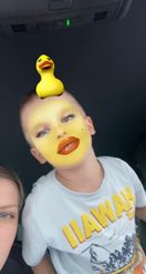 Preview for a Spotlight video that uses the Duck Makeup Lens