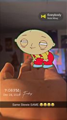 Preview for a Spotlight video that uses the Stewie Dance Lens