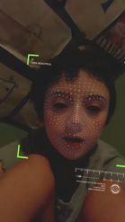 Preview for a Spotlight video that uses the Face Scan Effect Lens