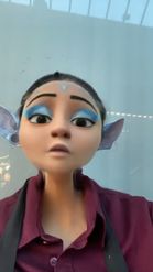 Preview for a Spotlight video that uses the Cartoon Avatar Lens
