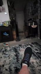 Preview for a Spotlight video that uses the Shoes Try on Lens