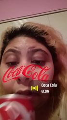 Preview for a Spotlight video that uses the coca cola blush Lens