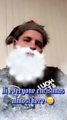 Preview for a Spotlight video that uses the Santa Beard Lens