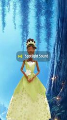 Preview for a Spotlight video that uses the Princess tiana Lens