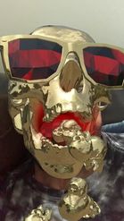 Preview for a Spotlight video that uses the Gold Skull Sick Lens