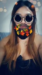 Preview for a Spotlight video that uses the Leaves in Beard Lens