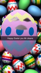 Preview for a Spotlight video that uses the HAPPY EASTER Lens