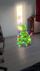 Preview for a Spotlight video that uses the Christmas Tree Lens