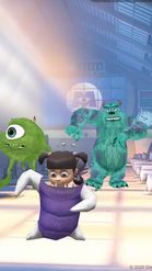 Preview for a Spotlight video that uses the Monsters Inc Dance Lens