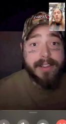 Preview for a Spotlight video that uses the Post Malone Call Lens