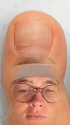 Preview for a Spotlight video that uses the Big Toe Selfie Lens