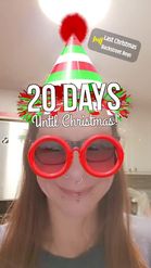 Preview for a Spotlight video that uses the ChristmasCountdown Lens