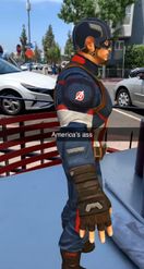 Preview for a Spotlight video that uses the Captain America 3D Lens