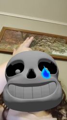 Preview for a Spotlight video that uses the Sans Undertale Lens