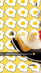 Preview for a Spotlight video that uses the I Love Eggs Lens