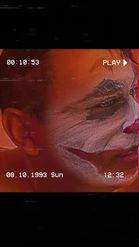 Preview for a Spotlight video that uses the Joker Face Mask Lens