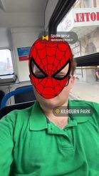Preview for a Spotlight video that uses the SpiderMan Face Lens