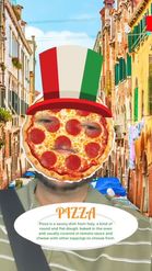 Preview for a Spotlight video that uses the Italian Pizza Lens