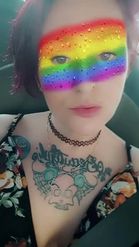 Preview for a Spotlight video that uses the Rainbow Face Lens