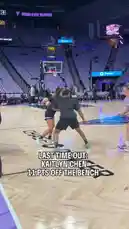 Witness Kaitlyn Chen, a rising star in the WNBA, showcasing her skills during a pre-game warm-up session. This video captures her dynamic presence on the court, highlighting her journey from the bench to becoming a key player. With a focus on her athletic prowess and determination, this clip offers fans an intimate look at the dedication behind her success. by @wnba with Original Sound by wnba