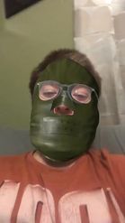 Preview for a Spotlight video that uses the Riddler Mask Lens
