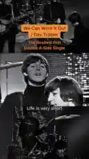 This black-and-white performance captures The Beatles live on stage, showcasing their iconic double A-side single from 1965. The band delivers energetic renditions of both 'We Can Work It Out' and 'Day Tripper', highlighting their musical chemistry and the timeless appeal of these classic rock songs. by @thebeatles with Original Sound by Contains: Day Tripper (Remastered 2009) - The Beatles