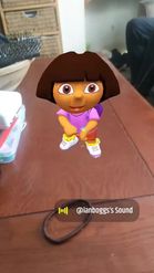 Preview for a Spotlight video that uses the Gangnam Style Dora Lens