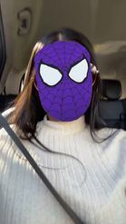 Preview for a Spotlight video that uses the Purple Spidey Face Lens