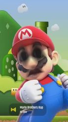 Preview for a Spotlight video that uses the Super Mario Face Lens