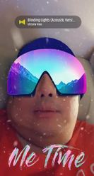 Preview for a Spotlight video that uses the Snowboard Glasses Lens