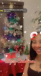 Preview for a Spotlight video that uses the Merry Christmas Lens