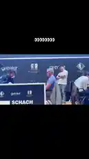 Witness the intense atmosphere of a live chess tournament. This clip captures players deeply focused during a critical game, surrounded by officials and spectators. The event, branded with 'grenke' and 'SCHACH', showcases the strategic depth and concentration required at the highest levels of competitive play. by @chesscom with Original Sound by chesscom