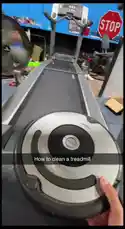 In this quirky and entertaining clip, user Emiliano demonstrates a unique experiment by placing his Roomba robotic vacuum cleaner onto a moving treadmill belt. Watch as the little robot attempts to navigate the endless loop, creating a hilarious and unexpected sight. by @amiliflips with Original Sound by amiliflips